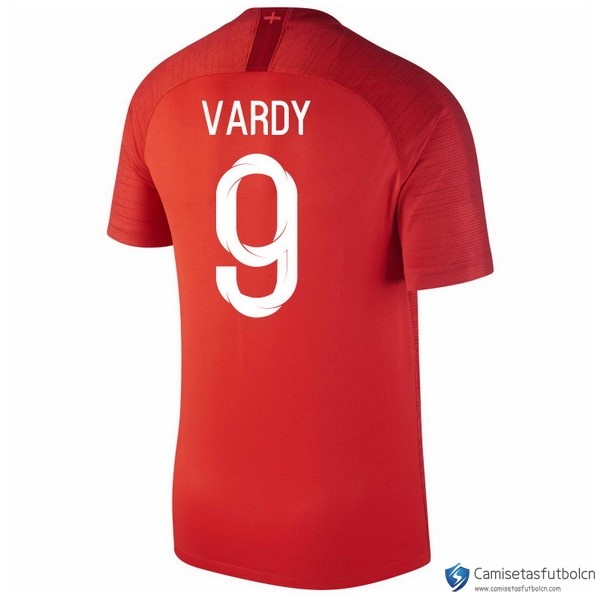 Camiseta Seleccion Inglaterra Segunda equipo Vardy 2018 Rojo